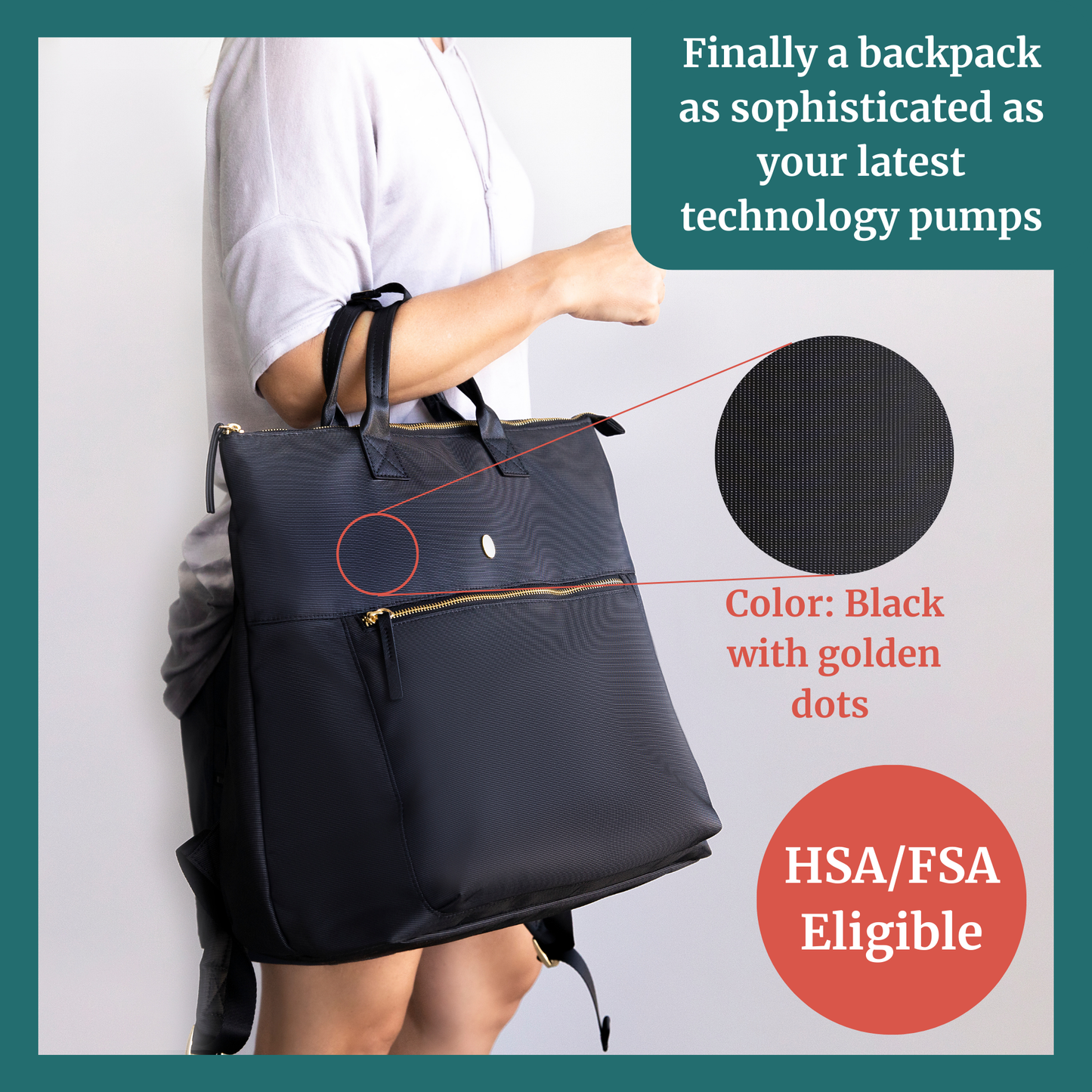 Airedale Wearable Breast Pump Bag Backpack