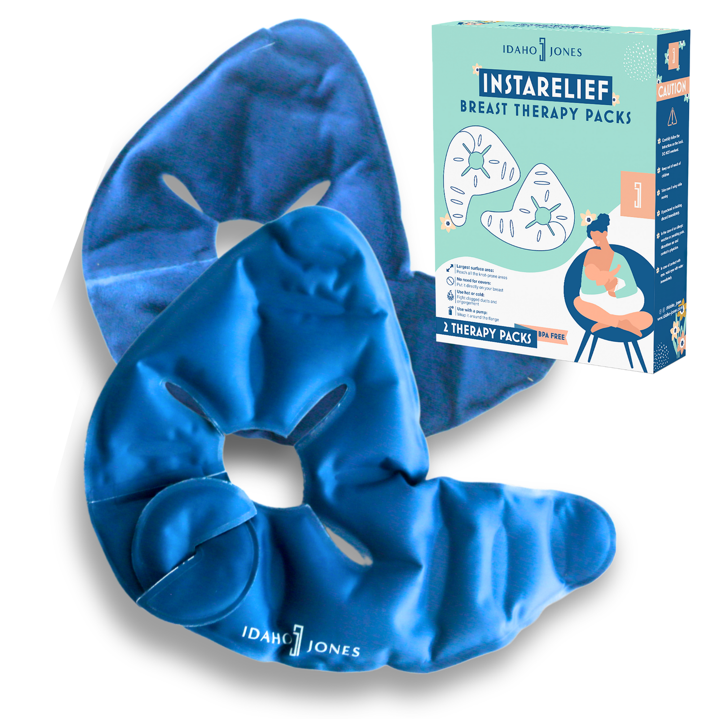 InstaRelief Breast Heating Pads Ice Packs