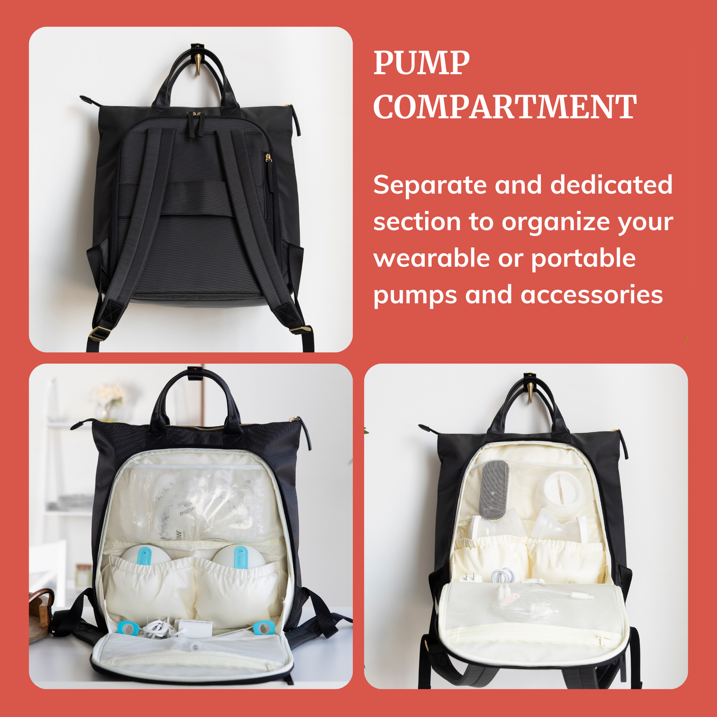 Airedale Wearable Breast Pump Bag Backpack