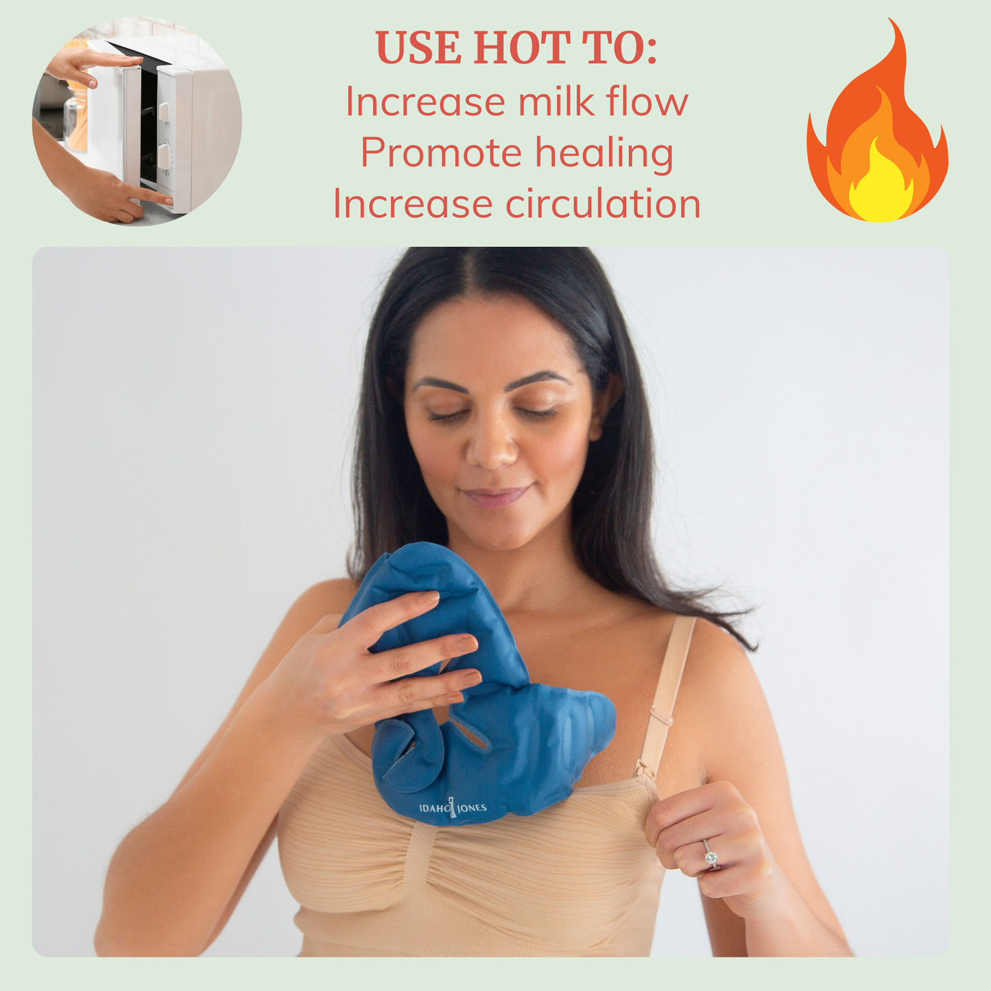 InstaRelief Breast Heating Pads Ice Packs