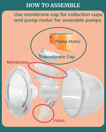 Breast Pump Membranes & Valves for Wearables