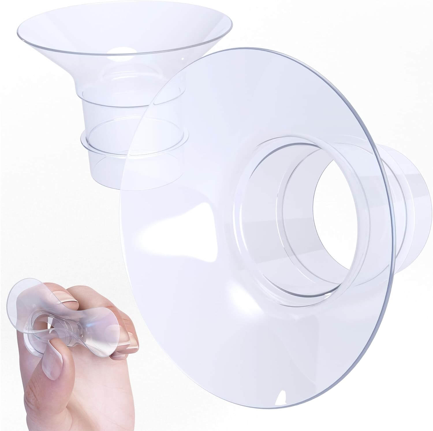 Manual Breast Pump, Adjustable Suction Silicone Hand Pump