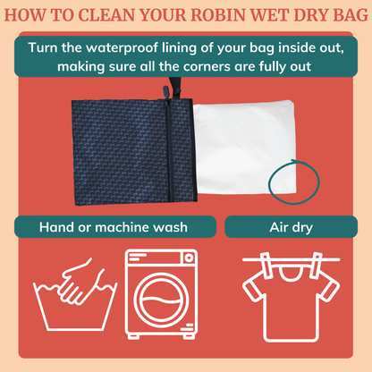 Robin Wet/Dry Bag For Breast Pump Parts