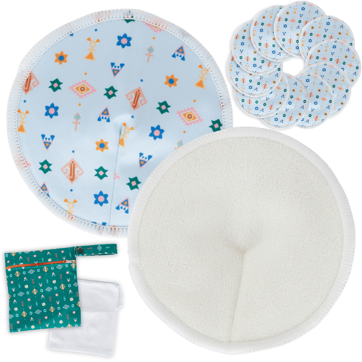 Beaming Baby Washable Extra Soft Nursing Breast Pads (2 pairs) 