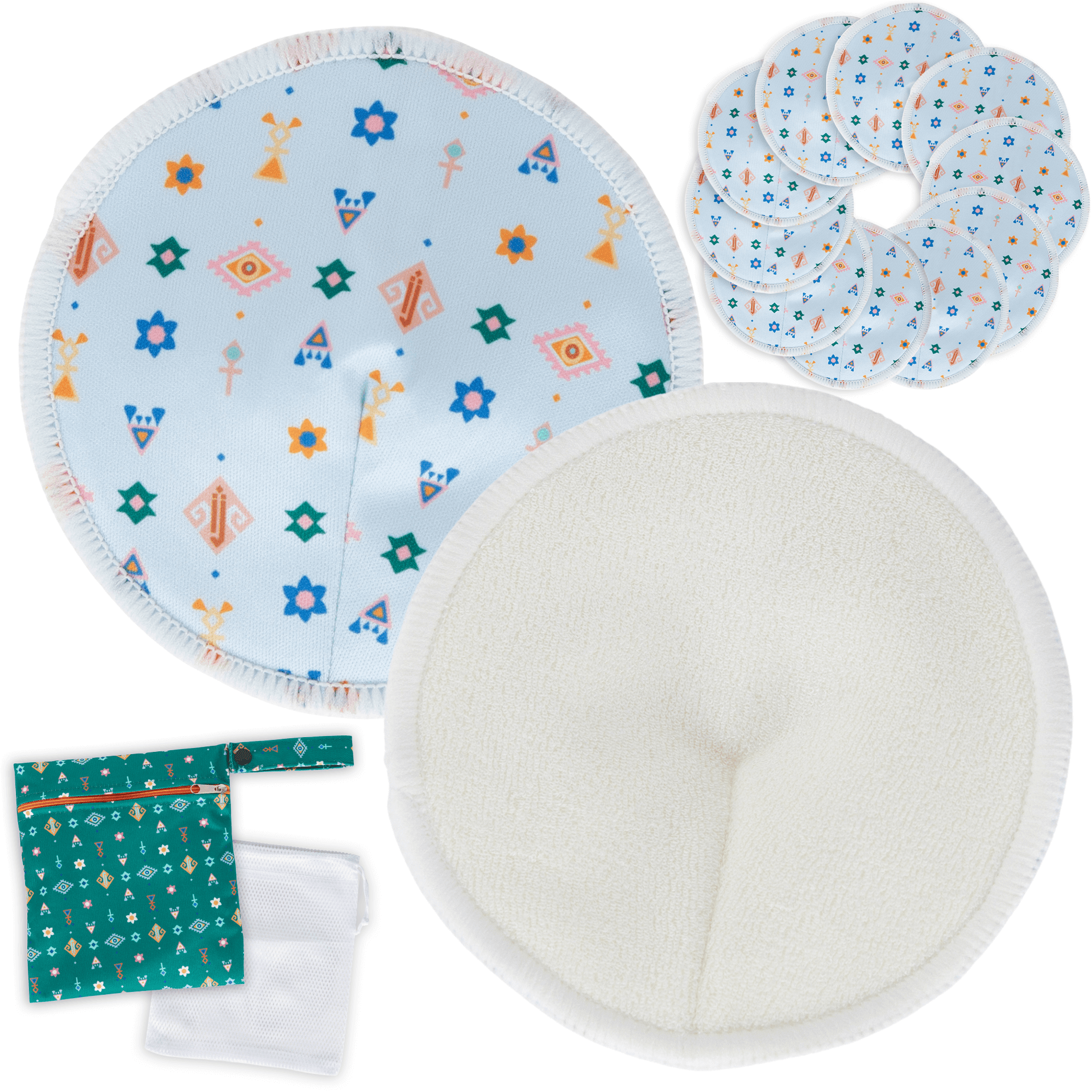 Organic Cotton Disposable Nursing Pads - for Breastfeeding (2 Boxes - 200  Pads)