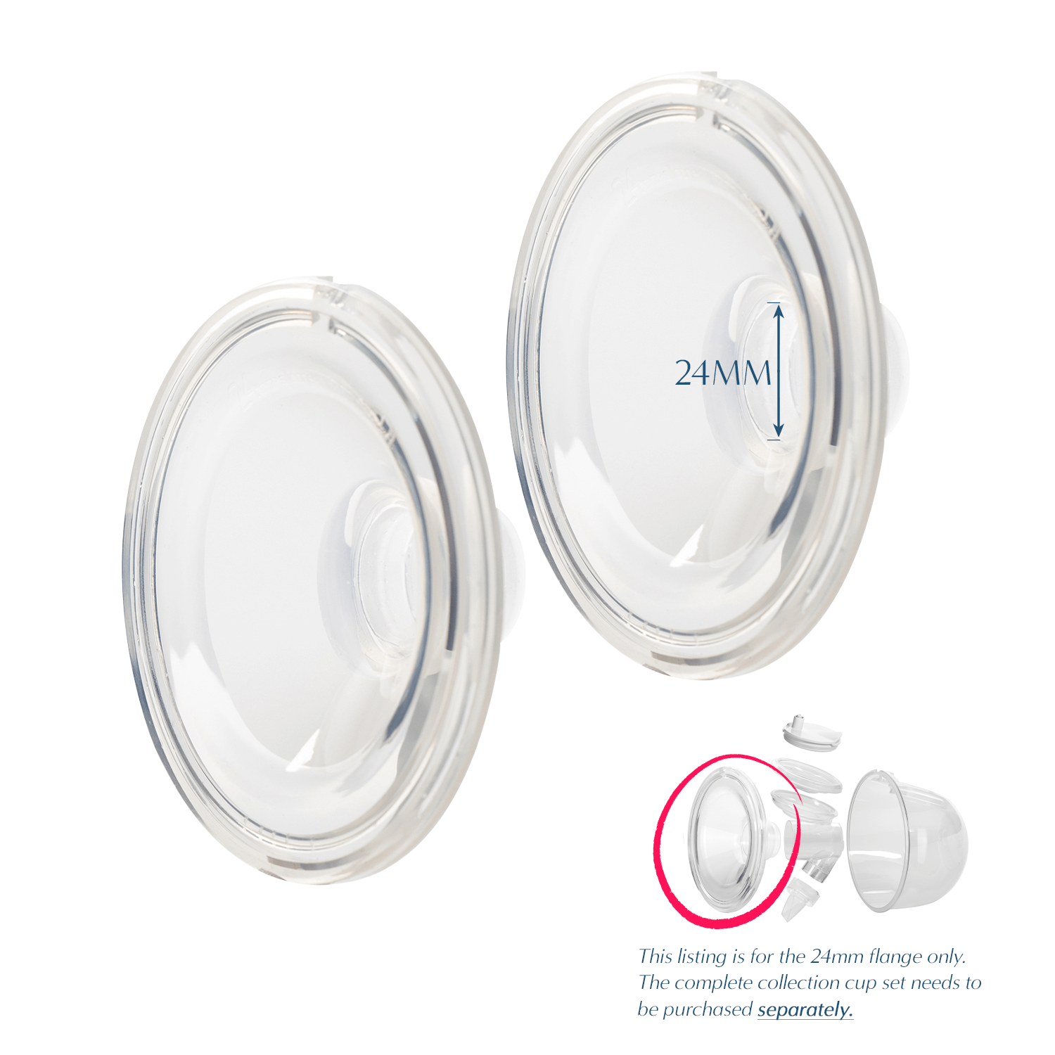 Zomee Silver Nursing Cups - Nipple Shields for Nursing Newborn Large